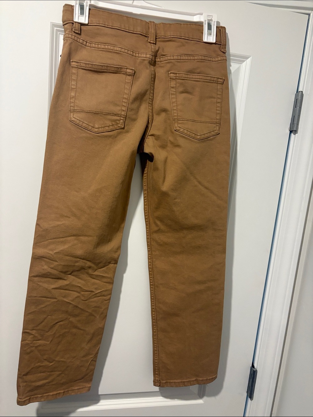 Classic Straight-Leg Khaki Pants